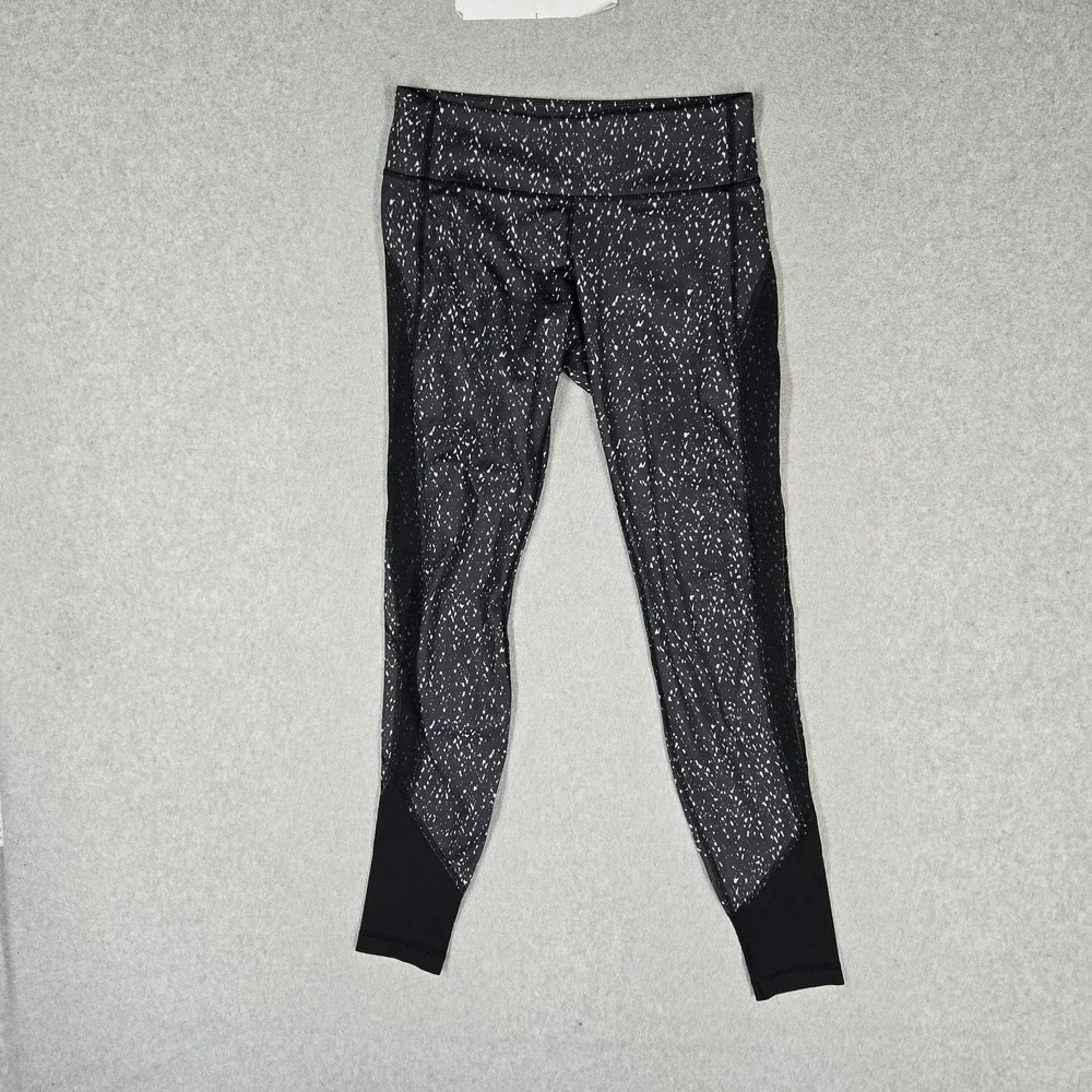 Lululemon Women Activewear Pants 6 Black Fit Physical Yoga Legging Luon